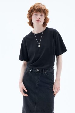 vestir 262DTJ134 negro mujer Filippa K camiseta holgada