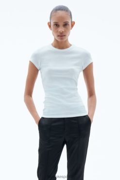 vestir 262DTJ140 azul hielo mujer Filippa K camiseta de canalé fino