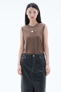 vestir 262DTJ146 turrón mujer Filippa K camiseta sin mangas con cuello en V