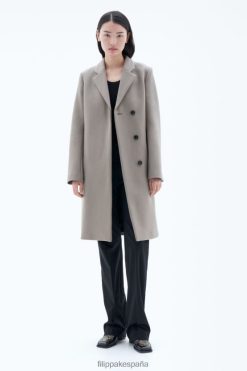 vestir 262DTJ14 gris pardo mujer Filippa K abrigo kaya