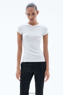 vestir 262DTJ150 blanco mujer Filippa K camiseta de canalé fino