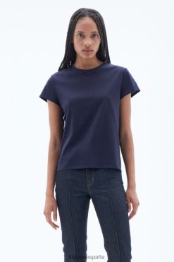 vestir 262DTJ155 Armada mujer Filippa K camiseta de algodón suave