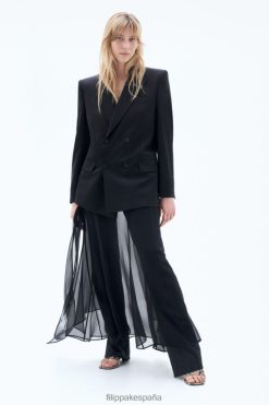 vestir 262DTJ172 negro mujer Filippa K blazer con doble botonadura