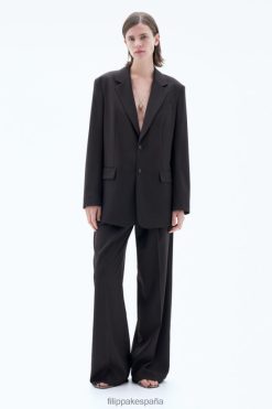 vestir 262DTJ174 chocolate negro mujer Filippa K chaqueta davina