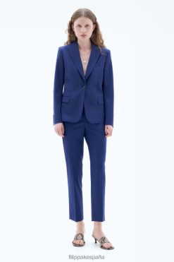 vestir 262DTJ179 océano azul mujer Filippa K blazer de lana fresca sasha