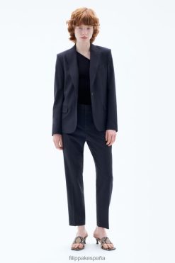 vestir 262DTJ181 azul marino oscuro mujer Filippa K blazer de lana fresca sasha