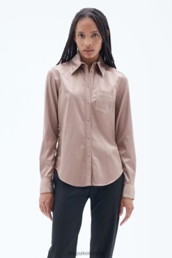 vestir 262DTJ190 turrón mujer Filippa K camisa teñida en prenda