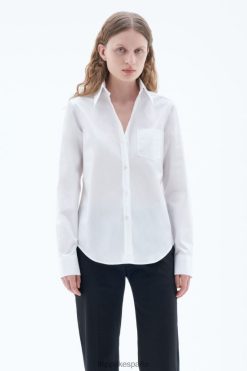vestir 262DTJ193 blanco mujer Filippa K camisa de popelina