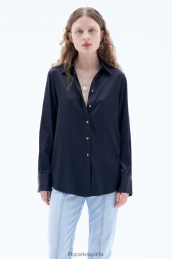 vestir 262DTJ200 Armada mujer Filippa K camisa de seda eira