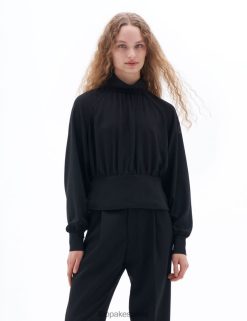 vestir 262DTJ206 negro mujer Filippa K blusa con cuello simulado