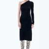 vestir 262DTJ212 negro mujer Filippa K vestido de un hombro