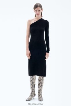 vestir 262DTJ212 negro mujer Filippa K vestido de un hombro