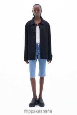vestir 262DTJ23 negro mujer Filippa K chaqueta de lana y cachemira
