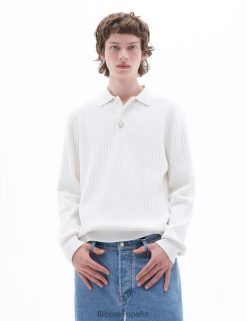 vestir 262DTJ274 blanco hombres Filippa K polo de punto