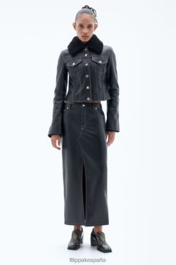 vestir 262DTJ2 negro mujer Filippa K chaqueta de cuero