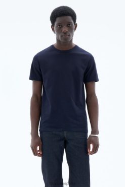 vestir 262DTJ335 Armada hombres Filippa K camiseta de algodón elástico