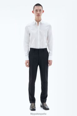 vestir 262DTJ374 negro hombres Filippa K pantalones de lana liam