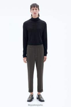 vestir 262DTJ378 verde bosque oscuro hombres Filippa K pantalones cortos de felpa