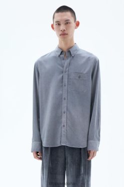 vestir 262DTJ396 humo verde hombres Filippa K camisa zachary