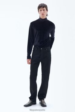 vestir 262DTJ403 noche negra hombres Filippa K vaqueros rectos clásicos