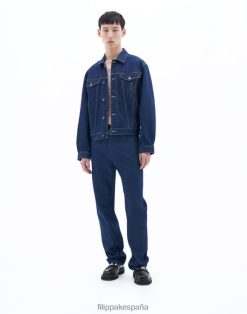 vestir 262DTJ406 océano azul hombres Filippa K vaqueros rectos clásicos