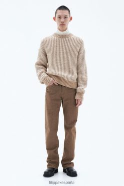 vestir 262DTJ408 caña marrón hombres Filippa K Jeans con corte de bota
