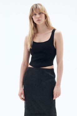 vestir 262DTJ41 negro mujer Filippa K corsé de punto