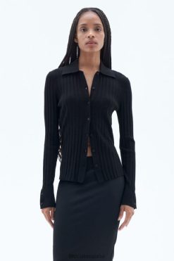 vestir 262DTJ49 negro mujer Filippa K camisa de punto