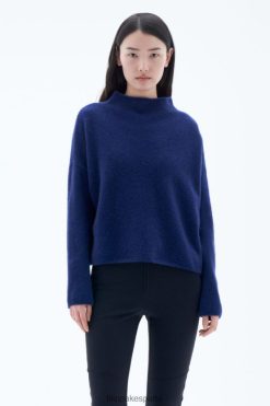 vestir 262DTJ57 Pacifico Azul mujer Filippa K suéter con cuello alzado mika yak