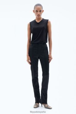 vestir 262DTJ93 negro mujer Filippa K pantalones ajustados de satén