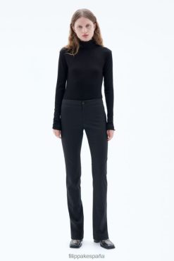 vestir 262DTJ95 negro mujer Filippa K pantalones slim con cremallera