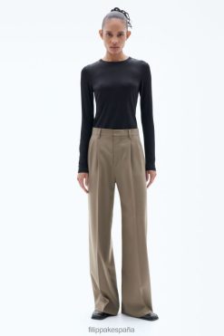 vestir 262DTJ96 turrón mujer Filippa K pantalones de lana darcey