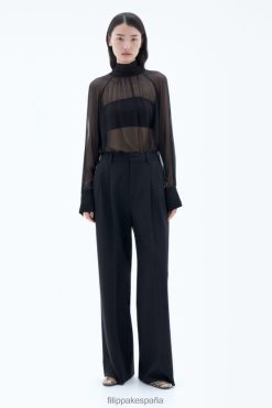 vestir 262DTJ99 negro mujer Filippa K pantalones de lana darcey