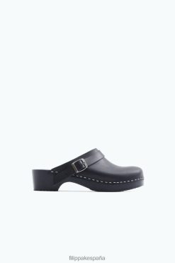 zapatos 262DTJ444 negro unisexo Filippa K x Swedish Hasbeens zueco con correa trasera