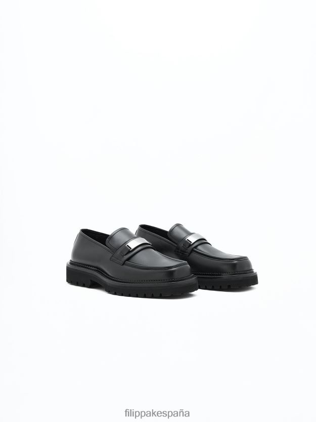 zapatos 262DTJ483 negro hombres Filippa K mocasines