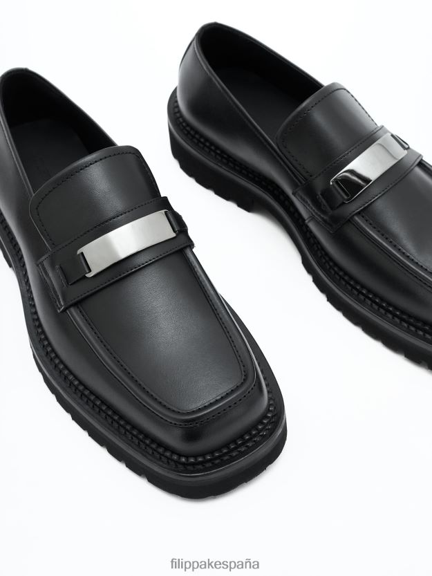 zapatos 262DTJ483 negro hombres Filippa K mocasines