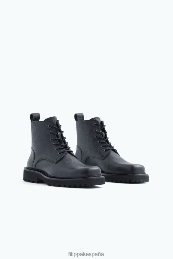 zapatos 262DTJ484 negro hombres Filippa K botas de guardabosques