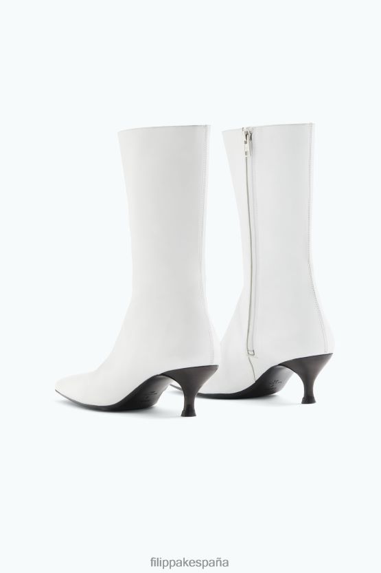 zapatos 262DTJ448 blanco mujer Filippa K botines con punta cuadrada