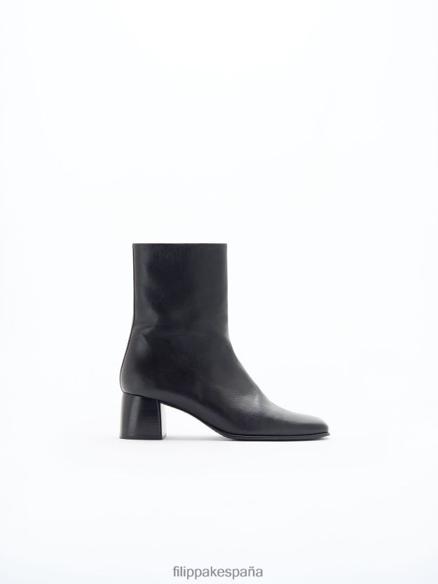 zapatos 262DTJ453 negro mujer Filippa K botas de cuero eileen